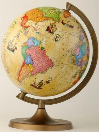 Zachem Globe 220 su tyrinėtojų maršrutais