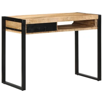 Rašomasis stalas 100x50x75 cm Masyvus neapdorotas medis Mango