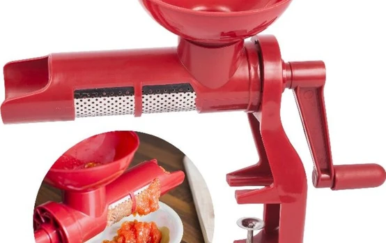 Rankinė pomidorų trintuvė, plastmasinis korpusas