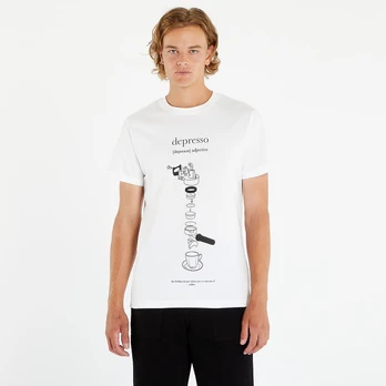 Urban Classics Depresso Tee White - Dydis L (MT2029-00220 Marškinėliai)