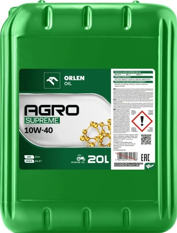 Speciali alyva ORLEN AGRO (20L) 10W40 AGRO SUPREME 10W40 20L