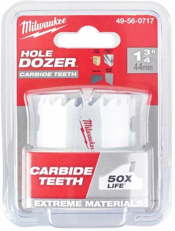 Gręžimo karūna su karbido dantukais TCT Ø44mm Milwaukee
