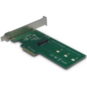 Inter tech PCIe Adapteris for M.2 PCIe drives (Drive M.2 PCIe, Host PCIe x4), card kaina