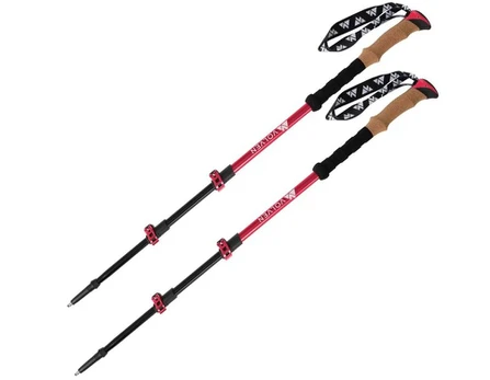 Volven Trekking Poles Adventure Cork red
