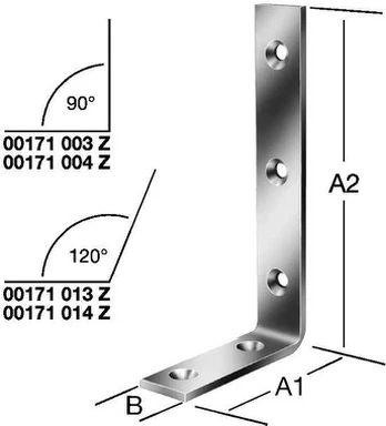 Montavimo kampas, 110 mm x 150 mm x 25 mm x 5 mm