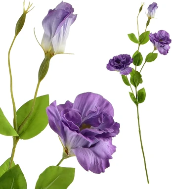 Mondex Since 1986 VIRIDIS Kwiat sztuczny Eustoma 70cm