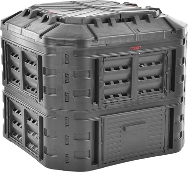 Komposto dėžė Hecht 6600, juoda, 600L