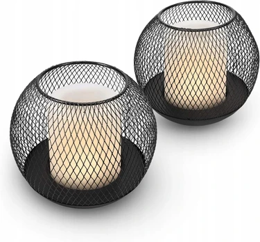 LED saulės lauko lempa, 2 vnt. rinkinys