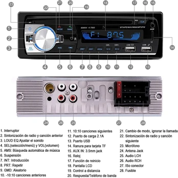 Automagnetola Automobilinis radijas su bluetooth