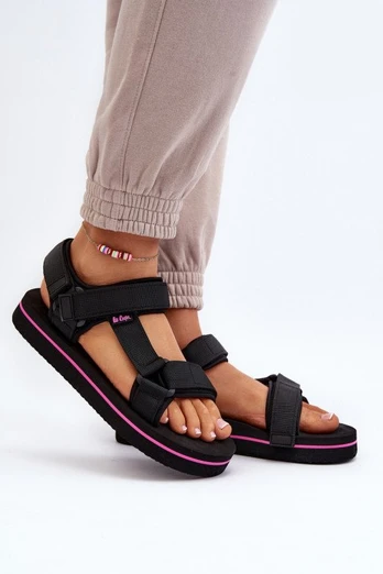 Moteriškos platforminės basutės Lee Cooper LCW-24-05-2751L juodos