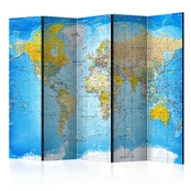 Artgeist Pertvara - World Classic Map [Room Dividers] kaina