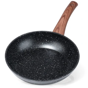 Keptuvė granitinė BLACK&WOOD 20 cm juoda Orion