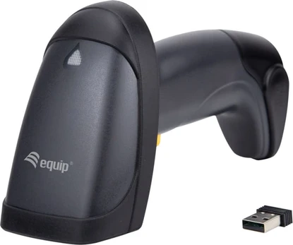 Equip Equip Barcode Handscanner lazerinis Wireless USB juodas