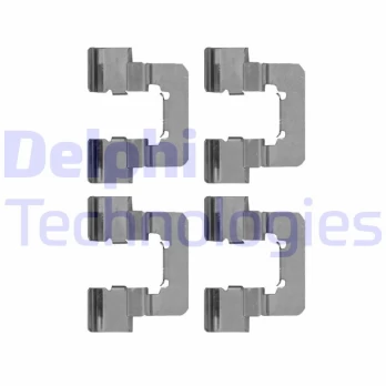 Priedų komplektas, diskinių stabdžių trinkelės DELPHI LX0534
