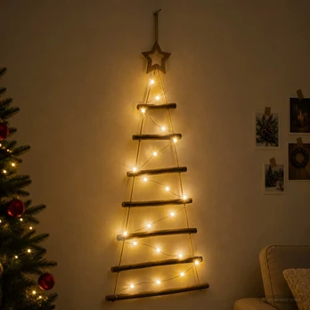 Kabantis Kalėdų medis 90 cm 30 LED Šilta balta