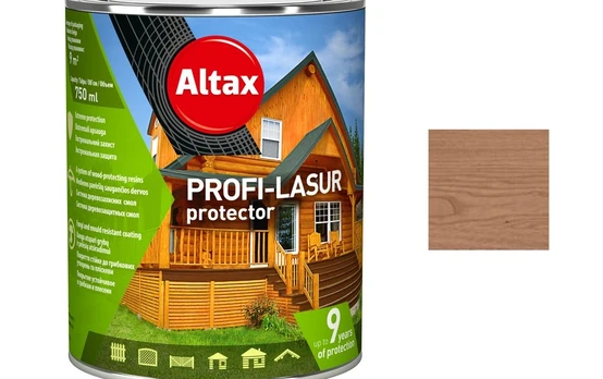 Medienos impregnantas ALTAX PROFI-LASUR PROTECTOR, kaštono sp., 0,75 l