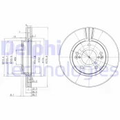Stabdžių diskas DELPHI BG3721 kaina