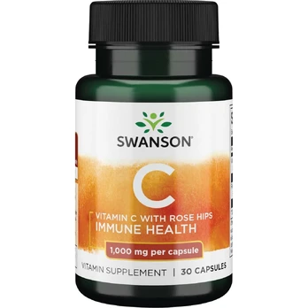 SWANSON Vitaminas C su Erškėtuogėmis 1000mg - 30 kaps.