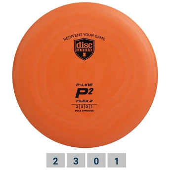DISCMANIA P-LINE FLEX P2 Orange Diskgolfo diskas