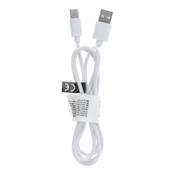 USB kabelis - Type-C C363 baltas 1m (jungtis: 8 mm)