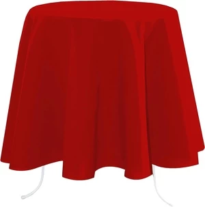 Staltiesė Lovely Nelson Round, raudona, 180 x 180 cm