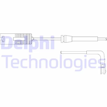 Įspėjimo kontaktas, stabdžių trinkelių susidėvėjimas DELPHI LZ0137