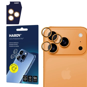 3mk HARDY Lens Protection Pro pro Apple iPhone 17 Pro /17 Pro Max Oranžinis
