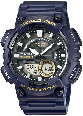 Vyriškas laikrodis CASIO Gerton AEQ-110W-2AVDF + BOX