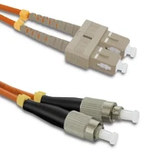 Qoltec Patchcord światłowodowy SC/UPC - FC/UPC | Multimode | 50/125 | OM2 | Duplex | 5m kaina