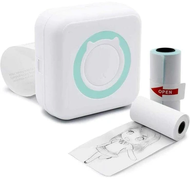 Nešiojamas mini spausdintuvas su Bluetooth jungtimi