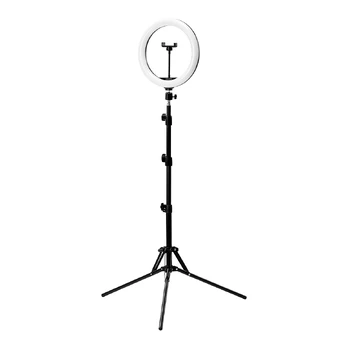 ŽIEDINĖ LEMPA SU STOVU, GLOW 10″, 10W