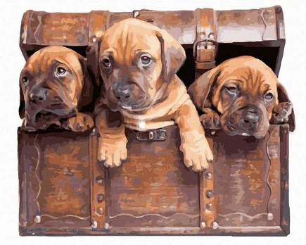 TPS Tapybos rinkinys "3 puppies"