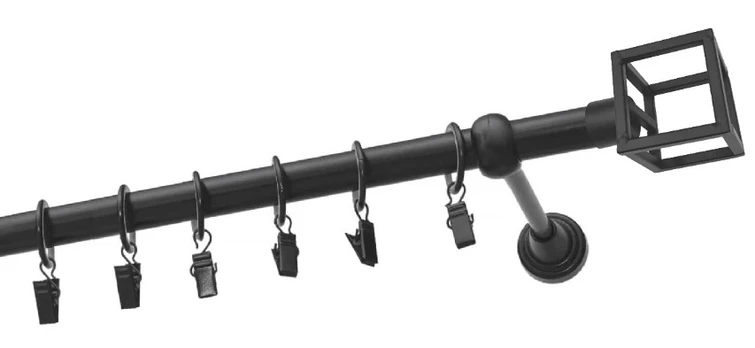 Karnizas Olimp Forma, 250 cm, Ø 19 mm, juoda