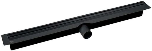 Dušo latakas Laveo Slim, 60 cm, Juodas