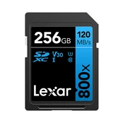 Atm.kort. LEXAR Professional 800x PRO 256GB SDXC kaina
