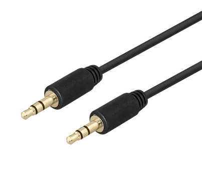 Kabelis DELTACO garso, 3.5mm-3.5mm, 2.0m / MM-150-K