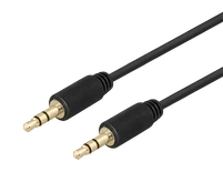 Kabelis DELTACO garso, 3.5mm-3.5mm, 2.0m / MM-150-K kaina