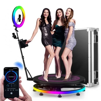 NEEWER 39.4'/100cm 360 Photo Booth with RGB LED Strip &amp; Remote 10104203