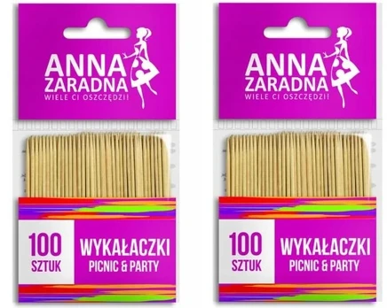 Granada 2 vnt. Anna Zaradna dantų krapštukai 100 vnt. mediniai stella