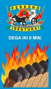 Įdegtukai PERKŪNO 20 vnt., dega iki 8 min. kaina