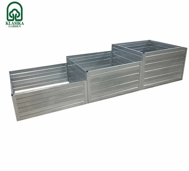 Modulinė pakelta lysvė KLASIKA GARDEN 'Laiptai' - RAL 8017
