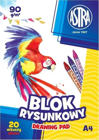 Astra Blok rysunkowy A4 20k balta 10vnt.