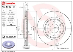 Stabdžių diskas BREMBO 09.E234.11 kaina