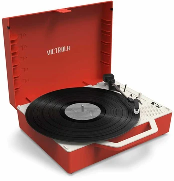 Patefonas Victrola Re-Spin Raudona