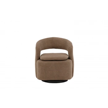 Fotelis Laurel - juodas / Beige Boucle