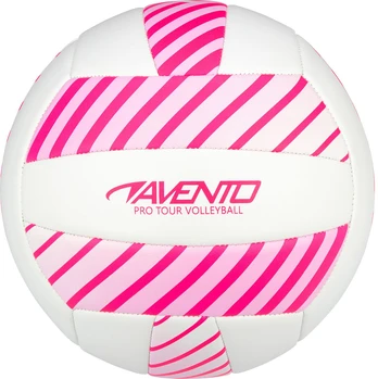 AVENTO 16VF Pink/White Paplūdimio tinklinio kamuolys