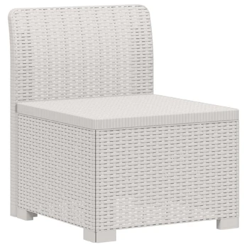 1-Vietis Sodo Sofas, Atrodo kaip Ratano PP Balta