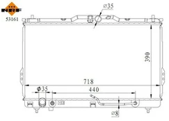 Variklio radiatorius NRF NRF 53161