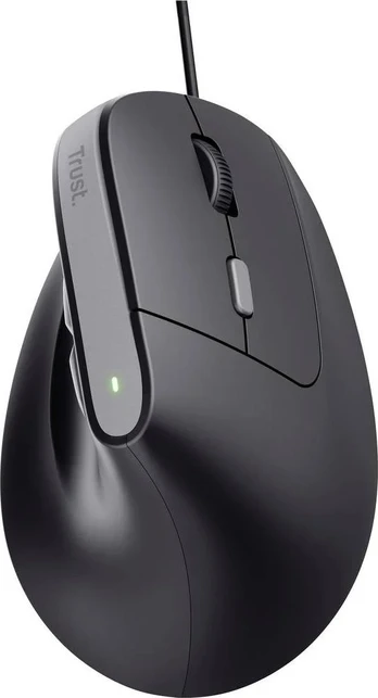 Trust Bayo II, Right-hand, Vertical design, USB Type-A, 2400 DPI, Black