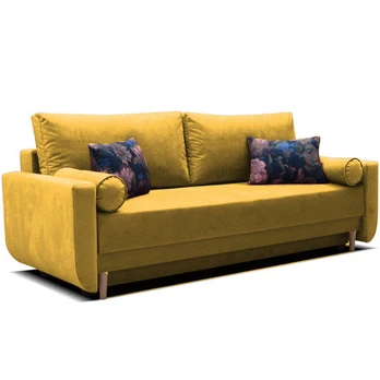 Trivietė sofa - lova PARMA DL, geltona